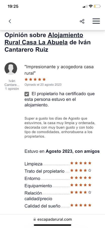 Alojamiento Rural Casa La Abuela Arbuniel Eksteriør bilde