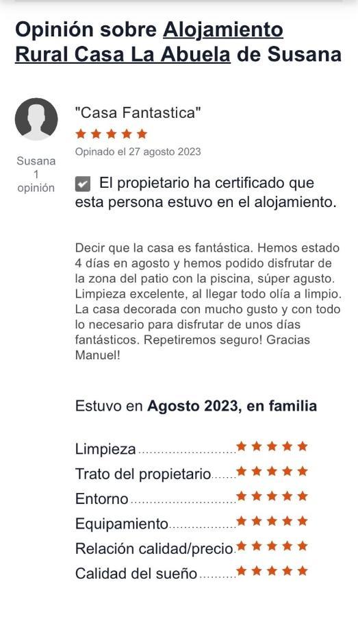 Alojamiento Rural Casa La Abuela Arbuniel Eksteriør bilde